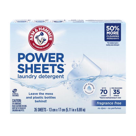 Arm & Hammer Free & Clear Scent Detergent Sheets 1 pk