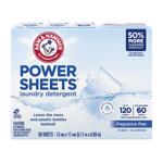 Arm & Hammer No Scent Detergent Sheets 60 ct 1 pk