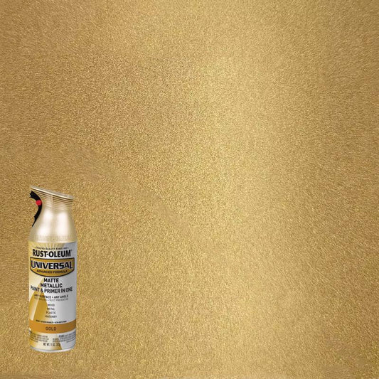 Rust-Oleum Universal Metallic Gold Metallic Spray Paint 11 oz