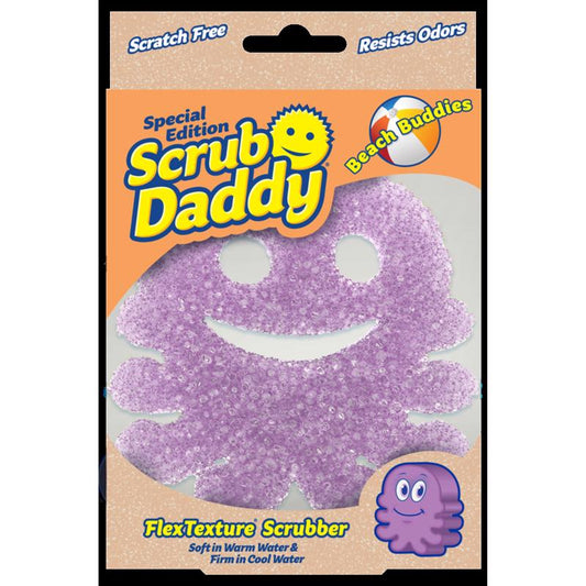 Scrub Daddy Violet Octopus Sponge Non-Scratch Scrubber Sponge For Multi-Purpose 6 in. L 1 pk