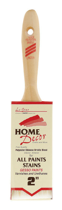 Linzer Home Decor 2 in. Flat Paint Brush