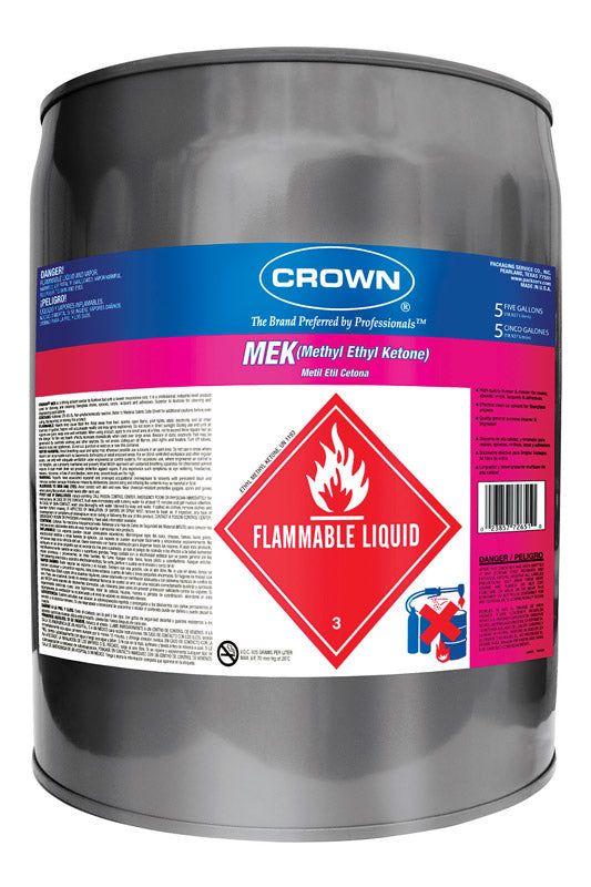 Crown Methyl Ethyl Ketone Paint Thinner 5 gal