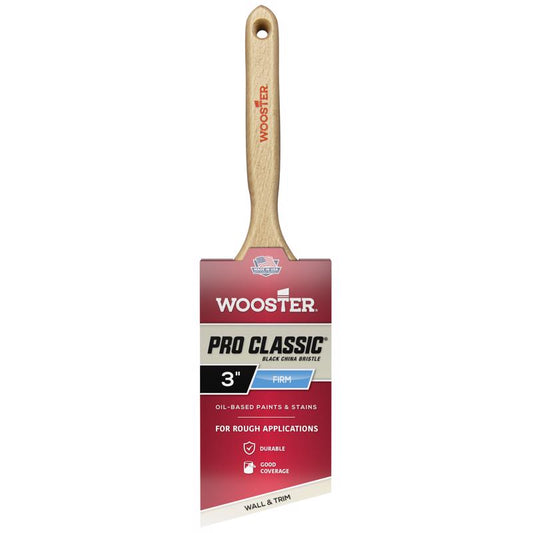 Wooster Pro Classic 3 in. Firm Angle Paint Brush