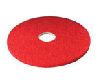 3M Scotch-Brite 16 in. D Non-Woven Natural/Polyester Fiber Buffer Floor Pad Red