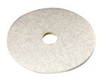 3M Natural Blend 19 in. D Non-Woven Natural/Polyester Fiber Floor Polishing Pad White