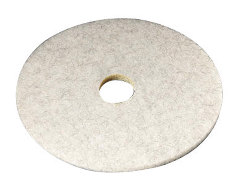 3M Natural Blend 17 in. D Non-Woven Natural/Polyester Fiber Floor Polishing Pad Tan