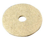 3M Natural Blend 17 in. D Non-Woven Natural/Polyester Fiber Floor Polishing Pad Tan