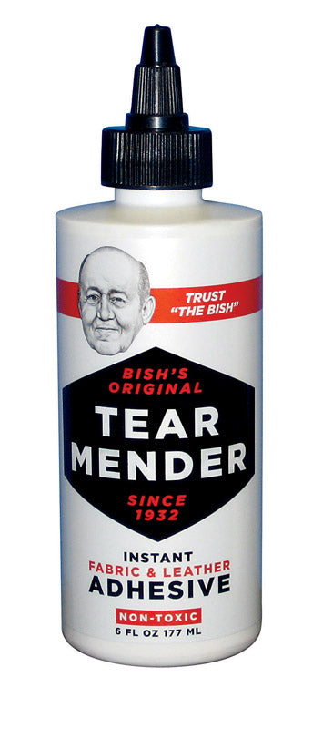 Tear Mender High Strength Liquid White Fabric & Leather Adhesive 6 oz
