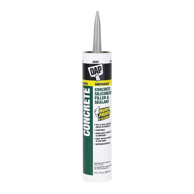 DAP Gray Silicone Concrete and Masonry Filler and Sealant 10.1 oz