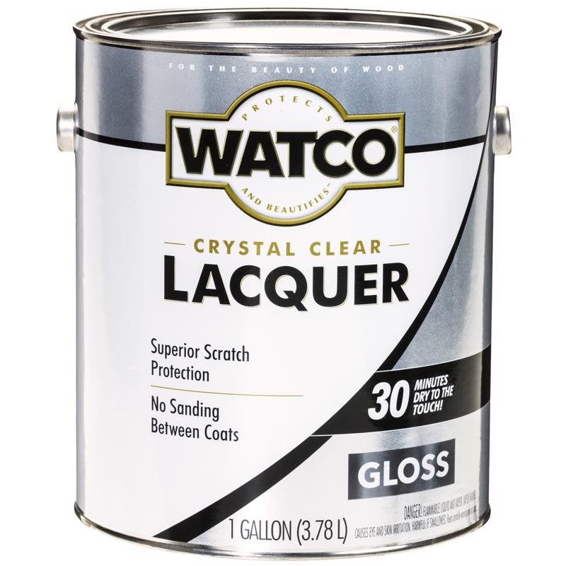 WATCO Gloss Clear Oil-Based Alkyd Wood Finish Lacquer 1 gal