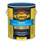 Cabot O.V.T. Low VOC Solid Tintable Ultra White Oil-Based Stain 1 gal