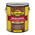 Cabot Solid Color Acrylic Stain & Sealer Solid Tintable Medium Base Acrylic Deck Stain 1 gal