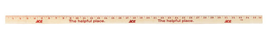 Ace 36 in. L X 1-1/8 in. W Wood Yardstick