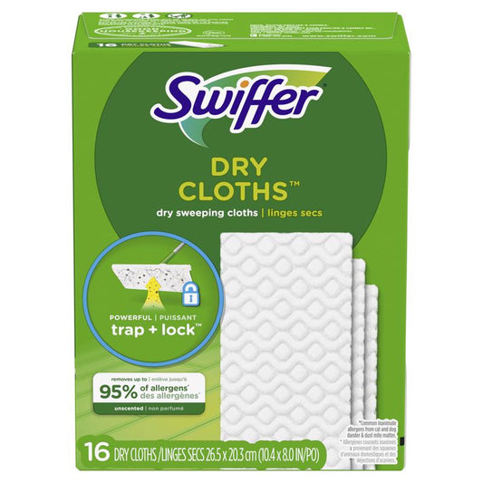 Swiffer Sweeper 5.4 in. Dry Microfiber Dust Mop Refill 16 pk