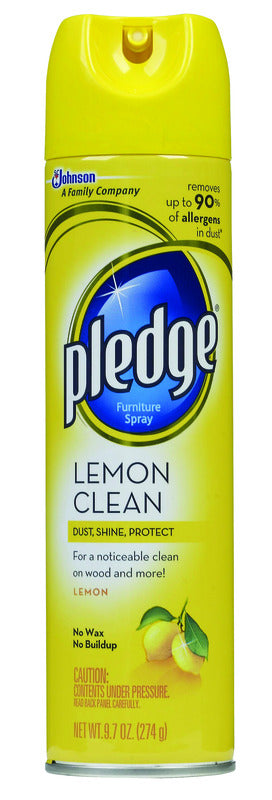 Pledge Lemon Scent Furniture Polish 9.7 oz Spray