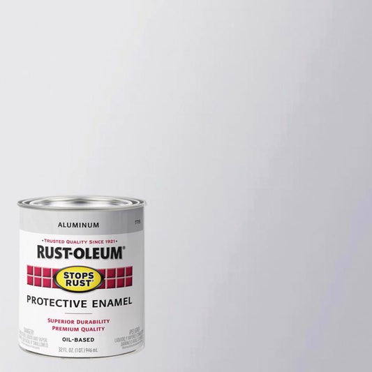 Rust-Oleum Stops Rust Gloss Aluminum Protective Enamel 1 qt