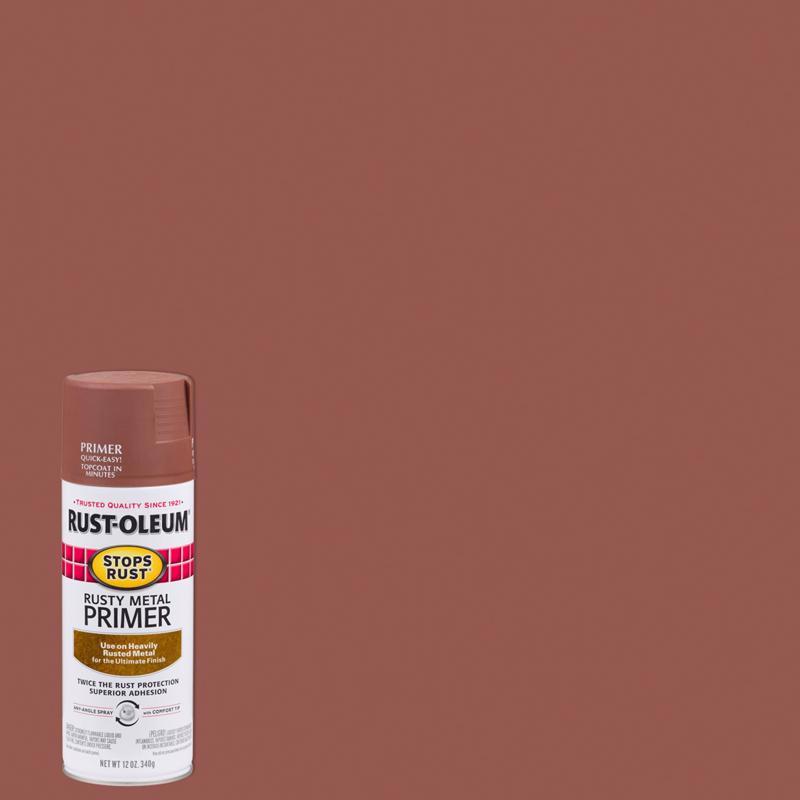 Rust-Oleum Stops Rust Brown Flat Oil-Based Alkyd Spray Primer 12 oz
