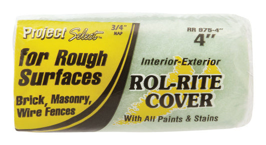 Linzer Rol-Rite Polyester 4 in. W X 3/4 in. Trim Paint Roller Cover 1 pk
