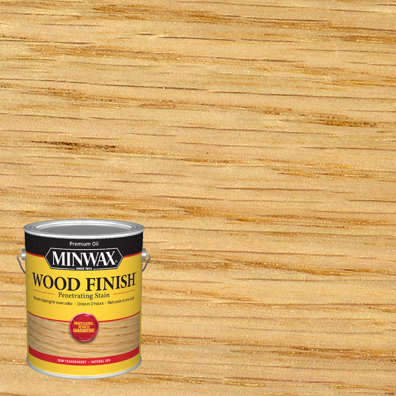 Minwax Wood Finish Semi-Transparent Natural Oil-Based Penetrating Wood Stain 1 gal