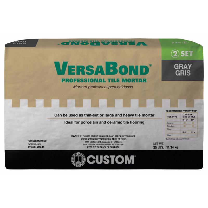Custom Building Products VersaBond Gray Thin-Set Mortar 25 lb