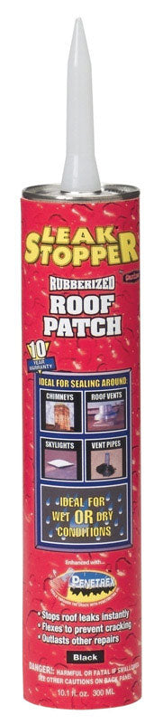 Leak Stopper Gloss Black Rubber Roof Patch 10.1 oz