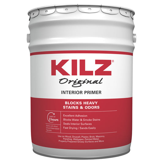 KILZ Original White Flat Oil-Based Alkyd Oil Primer 5 gal