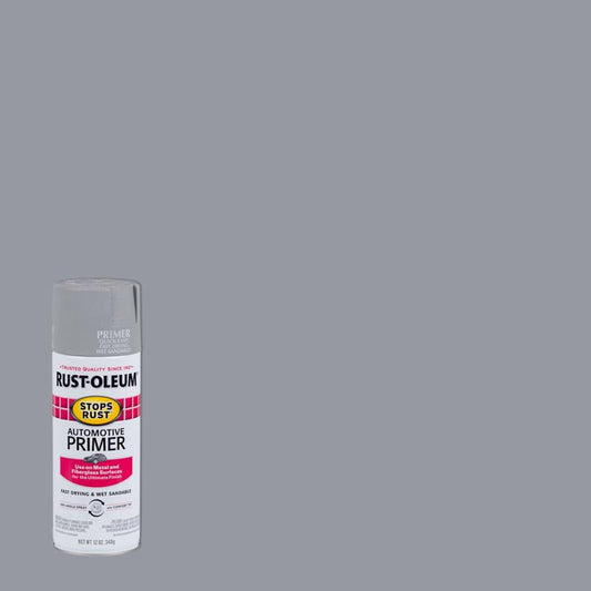 Rust-Oleum Stops Rust Gray Flat Oil-Based Alkyd Spray Primer 12 oz
