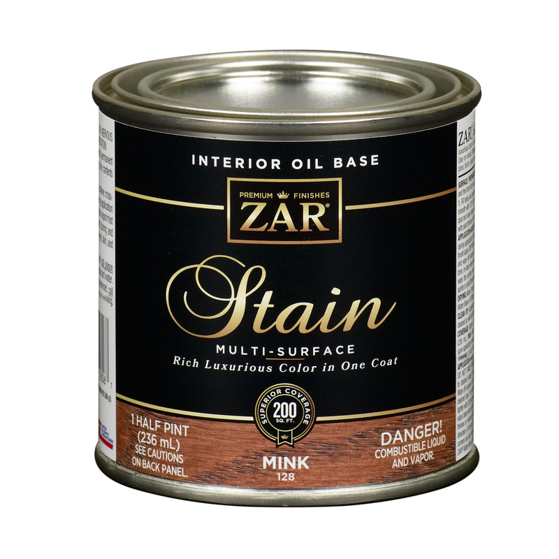 ZAR Semi-Transparent Mink Oil-Based Polyurethane Wood Stain 1/2 pt