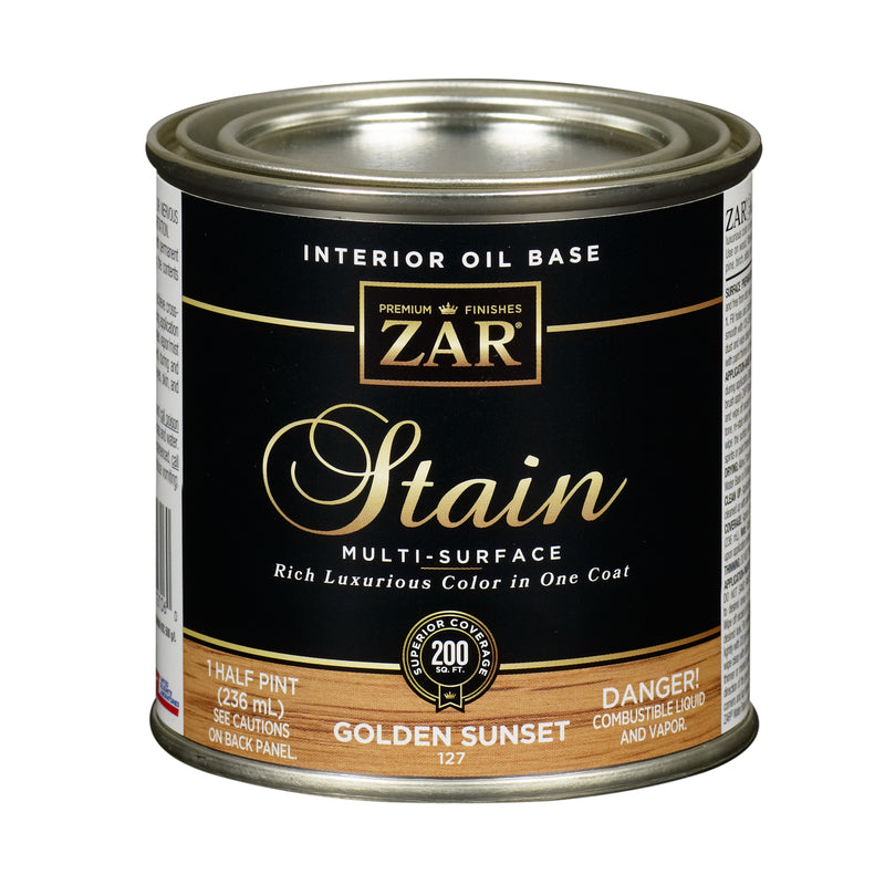 ZAR Semi-Transparent Golden Sunset Oil-Based Polyurethane Wood Stain 1/2 pt