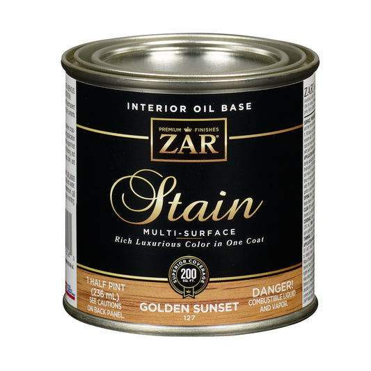 ZAR Semi-Transparent Golden Sunset Oil-Based Polyurethane Wood Stain 1/2 pt