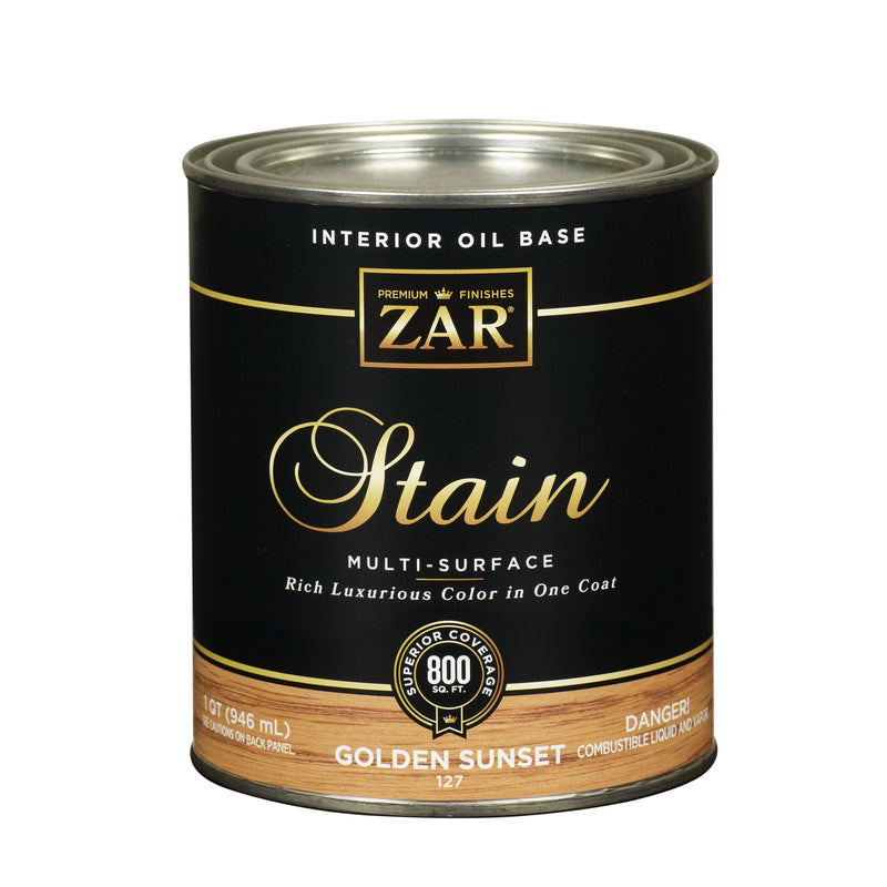 ZAR Semi-Transparent Golden Sunset Oil-Based Polyurethane Wood Stain 1 qt