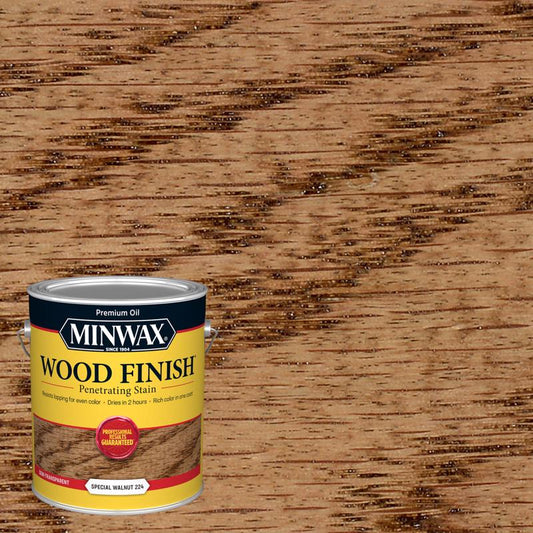 Minwax Wood Finish Semi-Transparent Special Walnut Oil-Based Penetrating Stain 1 gal