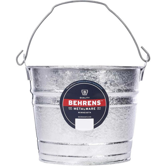 Behrens 5 qt Galvanized Pail Silver