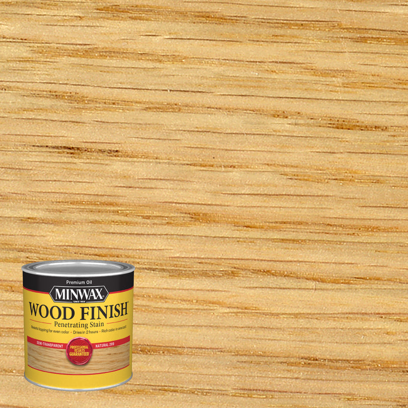 Minwax Wood Finish Semi-Transparent Natural Oil-Based Penetrating Wood Stain 1/2 pt