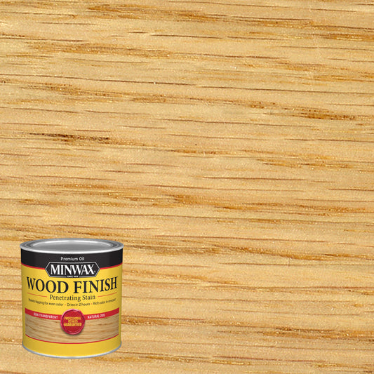 Minwax Wood Finish Semi-Transparent Natural Oil-Based Penetrating Wood Stain 1/2 pt