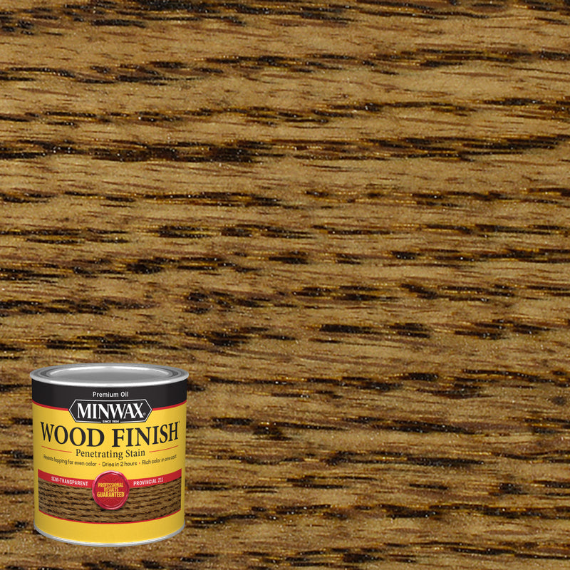 Minwax Wood Finish Semi-Transparent Provincial Oil-Based Penetrating Wood Stain 1/2 pt