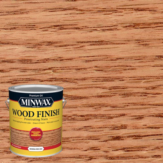 Minwax Wood Finish Semi-Transparent Sedona Red Oil-Based Penetrating Stain 1 gal