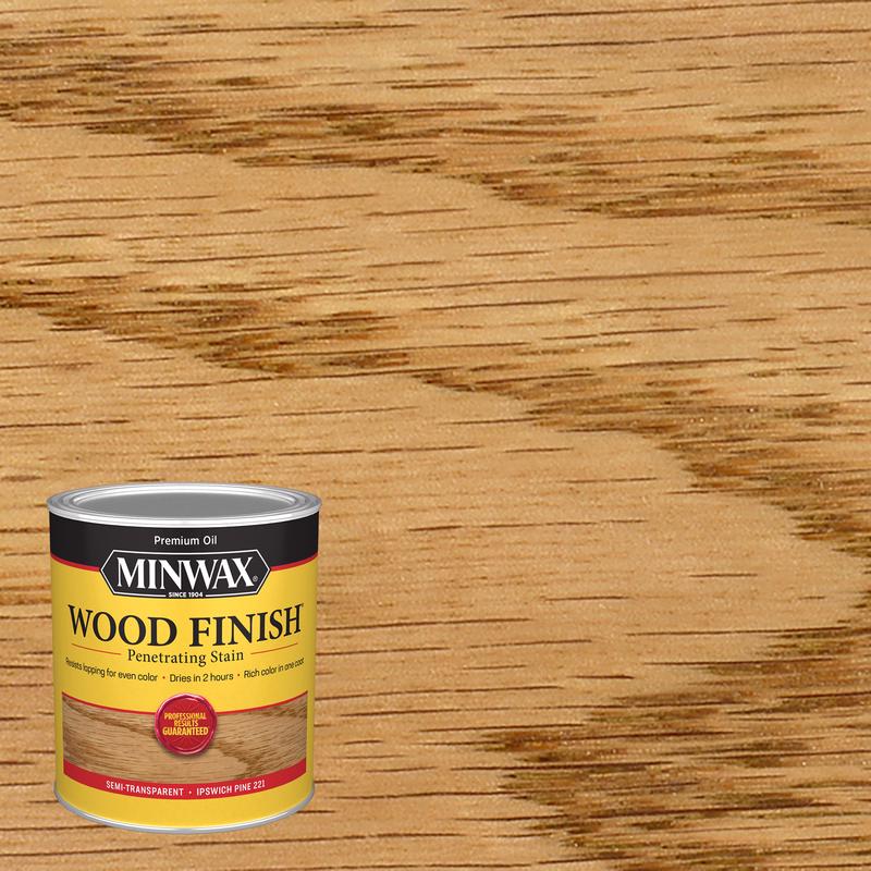 Minwax Wood Finish Semi-Transparent Ipswich Pine Oil-Based Penetrating Wood Stain 1 qt