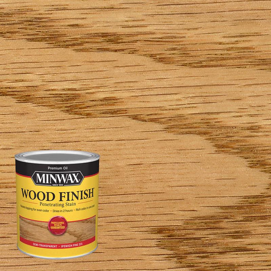 Minwax Wood Finish Semi-Transparent Ipswich Pine Oil-Based Penetrating Wood Stain 1 qt