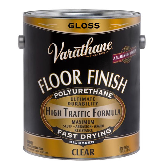 Varathane Floor Finish Gloss Clear Oil-Based Floor Paint 1 gal