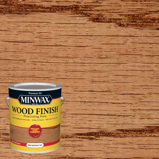 Minwax Wood Finish Semi-Transparent Red Chestnut Oil-Based Penetrating Stain 1 gal