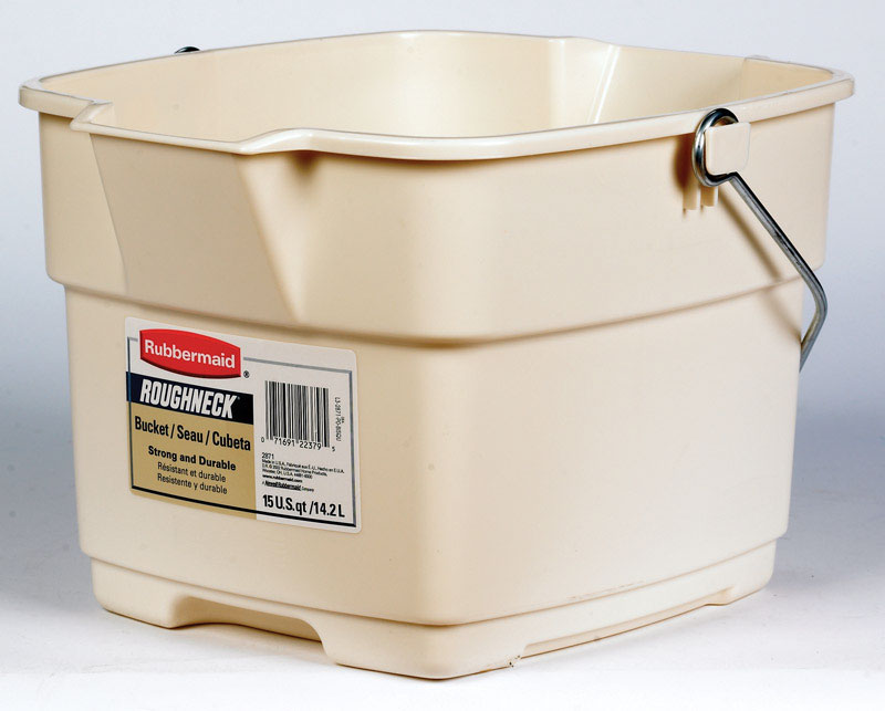 Rubbermaid Roughneck 15 qt Bucket Bisque