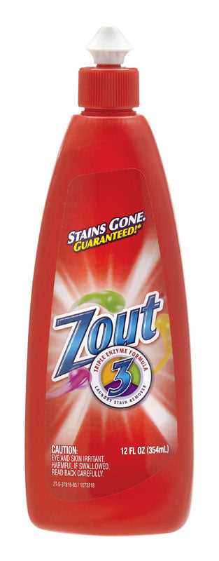 Zout No Scent Laundry Stain Remover Liquid 12 oz