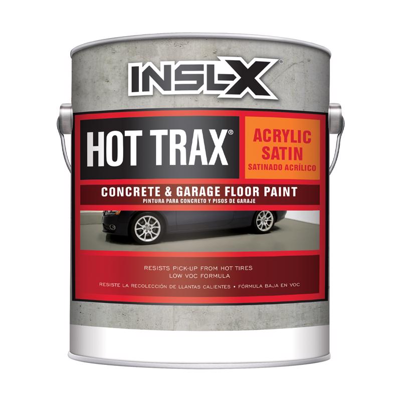 Insl-X Hot Trax Satin White Water-Based Acrylic Concrete & Garage Floor Paint 1 gal