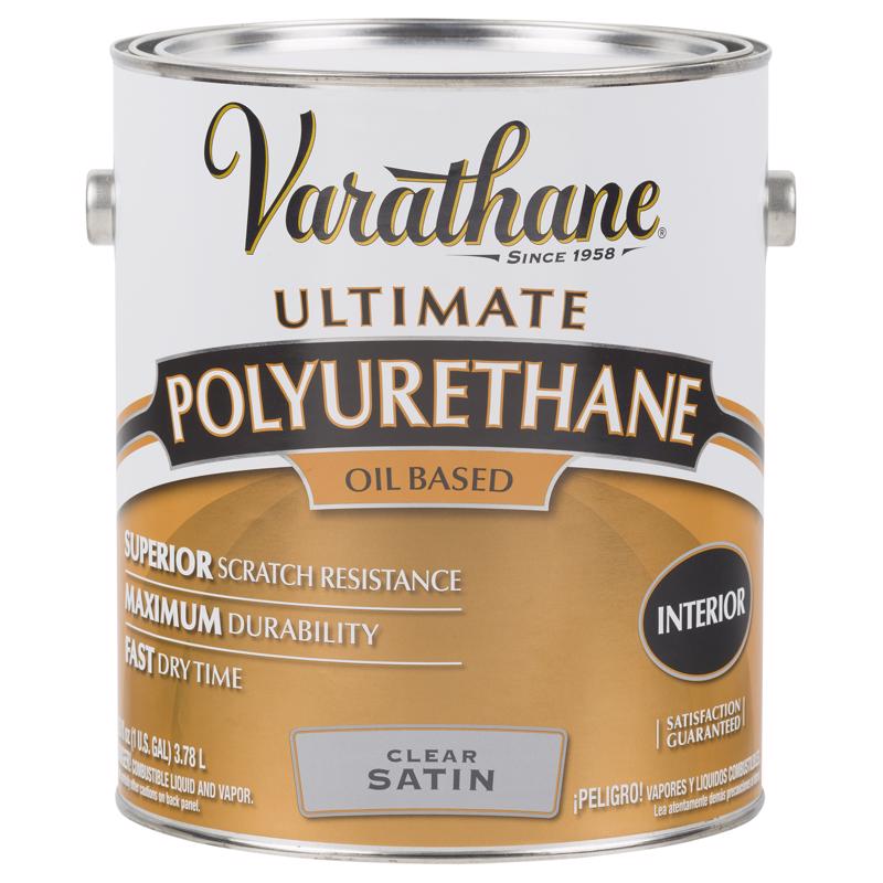 Varathane Ultimate Satin Clear Oil-Based Polyurethane 1 gal