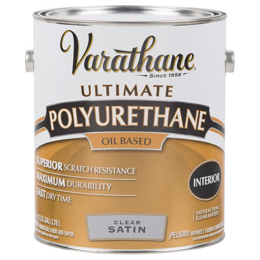 Varathane Ultimate Satin Clear Oil-Based Polyurethane 1 gal