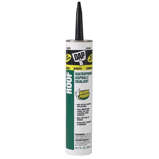 DAP Low Luster Black Asphalt Roof Sealant 10.1 oz
