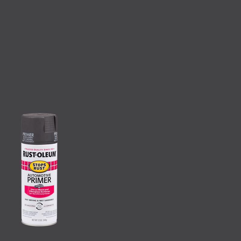 Rust-Oleum Stops Rust Dark Gray Flat Oil-Based Alkyd Spray Primer 12 oz