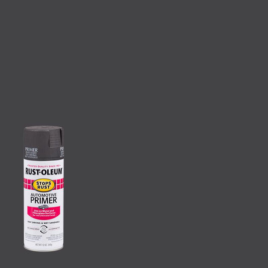 Rust-Oleum Stops Rust Dark Gray Flat Oil-Based Alkyd Spray Primer 12 oz