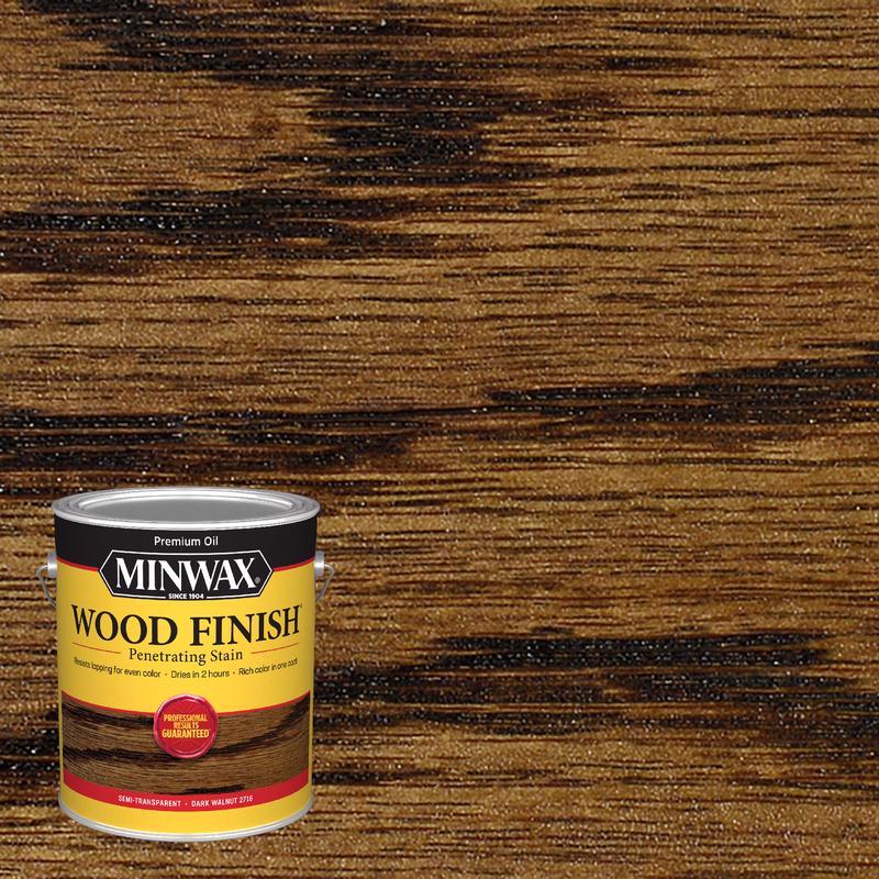 Minwax Wood Finish Semi-Transparent Dark Walnut Oil-Based Penetrating Wood Stain 1 gal